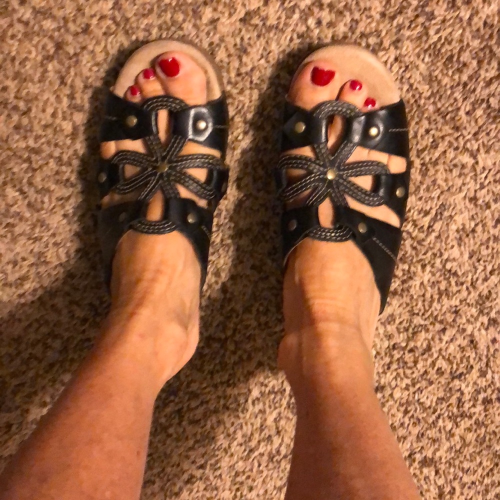 Dansko shoes, black.  Small heel.  Size 7